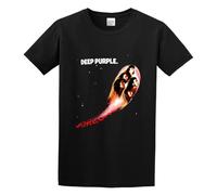 capeclain Deep Purple Fireball Unisex 100% Cotton Short-Sleeve T-Shirts Black XL