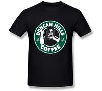 capeclain Dethklok Metalocalypse Duncan Hills Coffee Logo Unisex 100% Cotton Short-Sleeve T-Shirts Black L