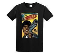 capeclain Ezekiel 2517 Pulp Fiction Ezekiel 25 17 Unisex 100% Cotton Short-Sleeve T-Shirts Black S