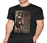 capeclain GAL Gadot Men's Short-Sleeve Cool Novelty Design Graphic T-Shirts M
