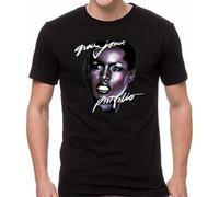capeclain Grace Jones Portofolio Unisex 100% Cotton Short-Sleeve T-Shirts Black S