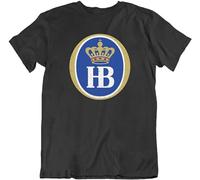 capeclain Hofbrauhaus Munich Beer Drinking Dilly Unisex 100% Cotton Short-Sleeve T-Shirts Black M