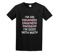 capeclain I'm An Engineer. I'm Good At Math Funny Geek O-Neck 100% Cotton Short Sleeve Unisex T-Shirt M