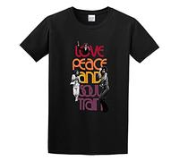 capeclain Love Peace and Soul Train Dope Hippie White Cotton Printed O-Neck 100% Cotton Short Sleeve Unisex T-Shirt XXXL