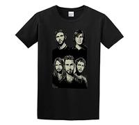 capeclain Maroon 5 Unisex 100% Cotton Short-Sleeve T-Shirts Black M