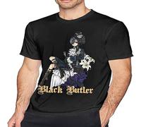 capeclain Men's Black Butler Short Sleeve T-Shirt XXL