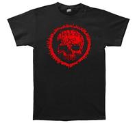capeclain Poison Idea Red Sign Skull Unisex 100% Cotton Short-Sleeve T-Shirts Black XXXL