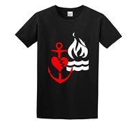 capeclain The Bouncing Souls Hot Water Music Unisex 100% Cotton Short-Sleeve T-Shirts Black XL