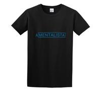 capeclain The Mentalista Blue Logo Unisex 100% Cotton Short-Sleeve T-Shirts Black S