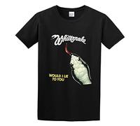 capeclain Whitesnake Would I Lie To You Unisex 100% Cotton Short-Sleeve T-Shirts Black XXL