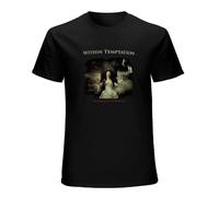 capeclain Within Temptation Heart of Everything Unisex 100% Cotton Short-Sleeve T-Shirts Black XXL