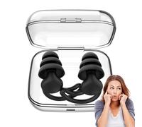 Capeizar la oreja para dormir Cancelación de ruido, tapones para la oreja para la cancelación de ruido de sueño,Plaus de bloque de silicona reutilizables | 25-28dB que reduce el ruido de los tapones p