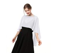 Capelets de boda para mujer, de gasa, chales y envolturas para vestido de noche - Marfil - talla única