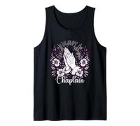 Capellán Manos Orantes Diseño Floral Camiseta sin Mangas
