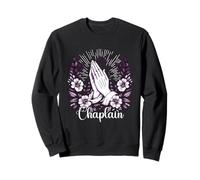 Capellán Manos Orantes Diseño Floral Sudadera