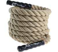 Capelli Sport Cuerdas de batalla, cuerdas de batalla de entrenamiento para entrenamiento de fuerza y cardio, marrón, 20 pies de longitud