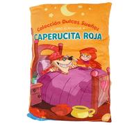 Caperucita roja : Cuento Almohada de Tela, realizado en Material Esponjoso, Suave y fácil de Lavar, Medidas 29 x 38 x 9 centímetros, a Todo Color