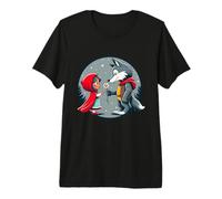 Caperucita Roja Lobo Cuento Bosque Niños Lindo Camiseta Premium