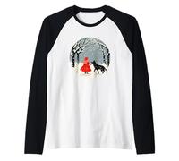 Caperucita Roja para una declaración mágica y de cuento de hadas Camiseta Manga Raglan