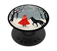Caperucita Roja para una declaración mágica y de cuento de hadas PopSockets PopGrip Adhesivo