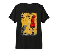 Caperucita Roja y el Lobo Camiseta Premium