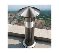 Caperuza de Chimenea de Acero Inox - Sombrerete Antilluvia Reforzado para Salida de Humos, Sombrero Extractor(75mm/3″)