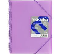 Capeta 50 fundas A4 maxiplas transparentes lavanda