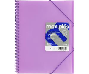 Capeta 50 fundas A4 maxiplas transparentes lavanda