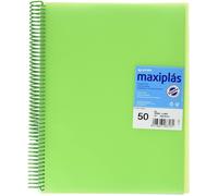 Capeta 50 fundas A4 maxiplas transparentes verde
