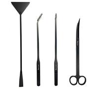 Capetsma - Pinzas de paisajismo acuático para Acuario, Herramientas largas de Acero Inoxidable para Plantas acuáticas, Tijeras, espátula, Juego de Herramientas para Agua Dulce y Salada