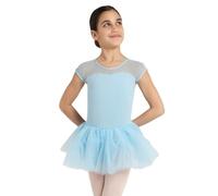 Capezio 11394C Vestido tutú Ojo Cerrado, Azul, Grande