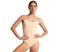 Capezio 3565 - Maillot para Mujer, 3565, Mujer, Color Color Carne, tamaño Medium