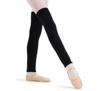 Capezio Calentador de piernas CK10955C de 18 pulgadas, color negro, talla única