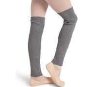 Capezio Calentador de piernas CK10955C de 18 pulgadas, gris jaspeado, uno