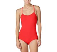 Capezio Camisole Leotard With Adjustable Straps, Leotardo Mujer, Red, M