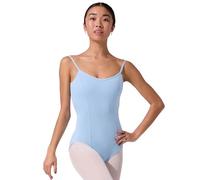 Capezio CC101 - Maillot de tirantes Princess, Mujer, color azul claro, tamaño Small