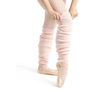 Capezio Ck10954w Calentador de piernas de 27 Pulgadas para Mujer, Mujer, Color Rosa, tamaño Medium