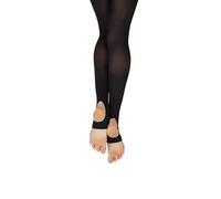 Capezio Essential Stirrup Tight Medias, Mujer, Negro, L-XL