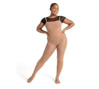 Capezio Ultra Soft Stirrup Body Tight Cuerpo Ajustado, Beige, XXL más para Mujer
