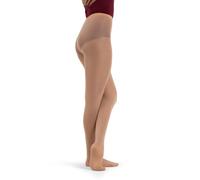 Capezio N14 Mallas con pies, 20 guaridas, Bronceado, S (Pack de 3) para Mujer