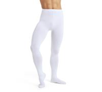 Capezio Men's Footed Tight Ajustado, 32 ES, Dyeable White-3 Pack, XS para Hombre