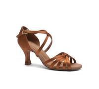 Capezio Julia 2.5" Ballroom Shoe, Zapatos de salón de Ball Mujeres, Canela, 8