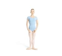 Capezio - Leotardo clásico de manga corta para mujer, Azul/claro, XL
