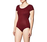 Capezio - Leotardo clásico de manga corta para mujer, Borgoña, Large