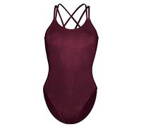 Capezio Leotardo de Baile con Doble Correa Trasera, Elegante Leotardo de Baile o Gimnasia, Leotardo de Baile de Cuello Redondo para Mujer, se Puede Llevar para Ballet, Jazz y Otros Estilos de Baile,