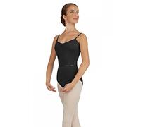 Capezio Pink-Front Camisole Leotard Colección Class, 126 cm, Negro, S