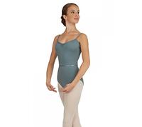 Capezio Pink-Front Camisole Leotard Colección Class, 126 cm, Gris, S