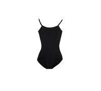 Capezio - Maillot de tirantes tipo camisola para mujer con tirantes ajustables, Negro, XS