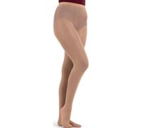 Capezio Mallas con pies N14 para mujer (paquete de 1)