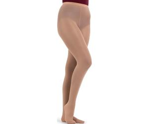 Capezio Mallas con pies N14 para mujer (paquete de 1)
